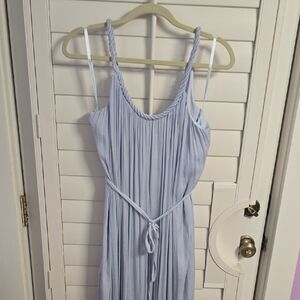 Naked Zebra Light Blue Maxi Dress